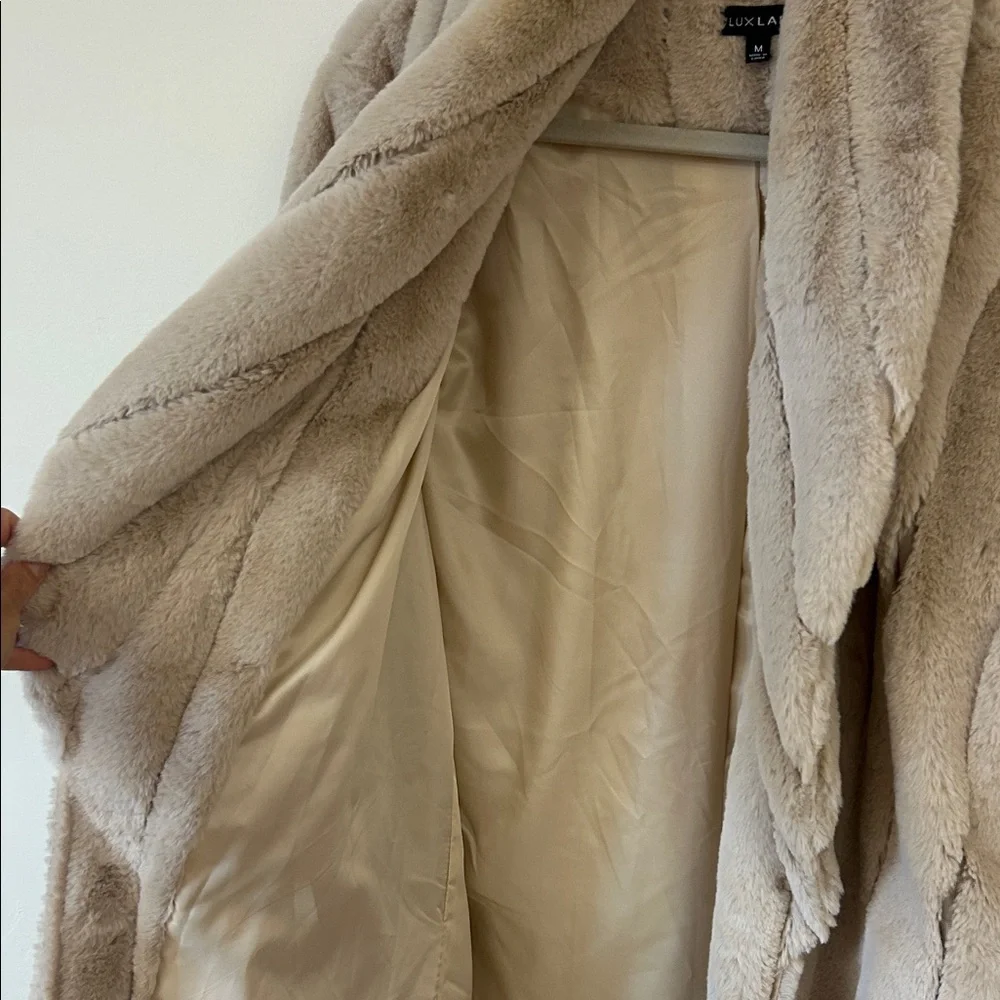 JLux Label Long Faux Fur Coat - Picture 6 of 10